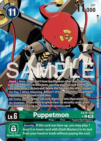 Puppetmon [EX10-020] (Alternate Art) [Sinister Order]