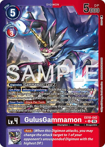 GulusGammamon [EX10-042] (Limited Foil) [Sinister Order]
