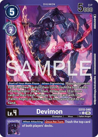 Devimon [EX10-046] (Limited Foil) [Sinister Order]