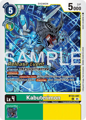 Kabuterimon [BT23-041] [Hackers' Slumber Release Event Cards]