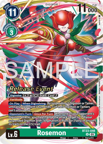 Rosemon [BT23-046] [Hackers' Slumber Release Event Cards]