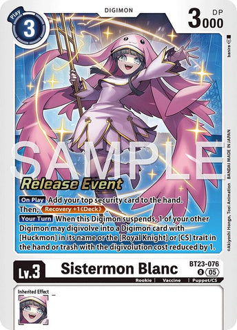 Sistermon Blanc [BT23-076] [Hackers' Slumber Release Event Cards]