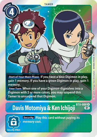 Davis Motomiya & Ken Ichijoji [BT8-088] [New Awakening]